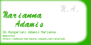 marianna adamis business card